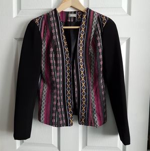 Striped Pattern Blazer